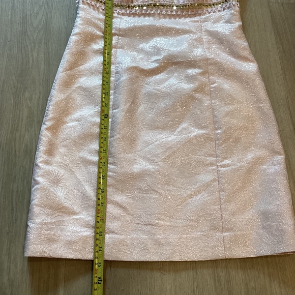 NEW LILLY PULITZER BLUSH PINK BEADS EMBELLISHED SPARKLY DRESS SZ 6 - Picture 12 of 16